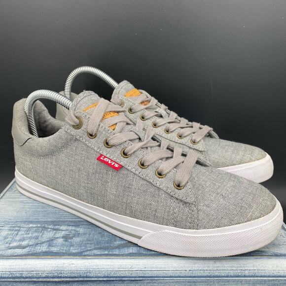 Levi’s Men’s Turner Skateboard Sneaker Grey Size 8 - Picture 1 of 12